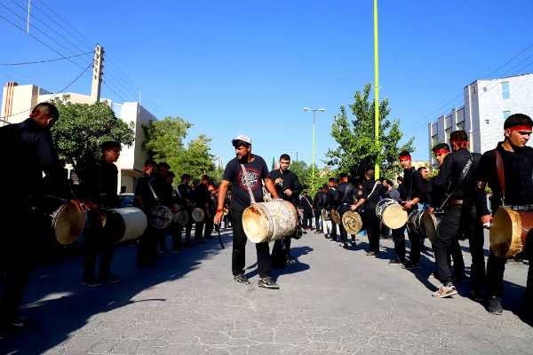 کاروان نمادین دشت کربلا در فرخشهر