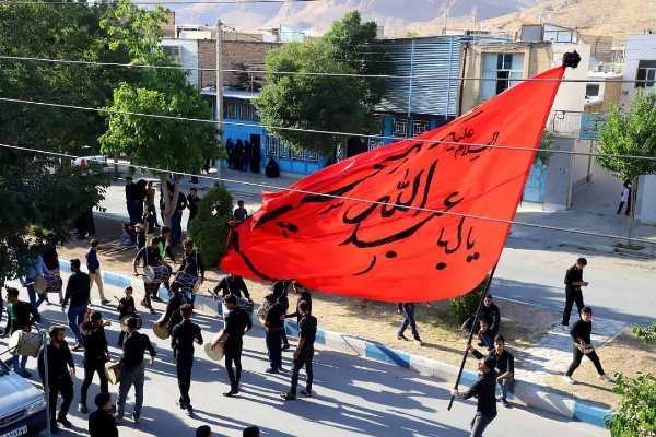 کاروان نمادین دشت کربلا در فرخشهر