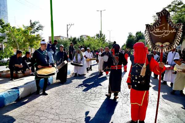 کاروان نمادین دشت کربلا در فرخشهر