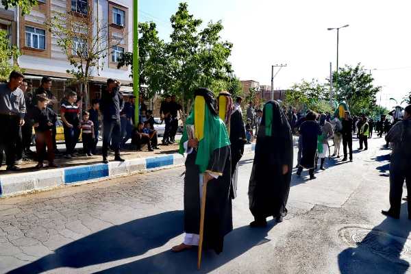 کاروان نمادین دشت کربلا در فرخشهر