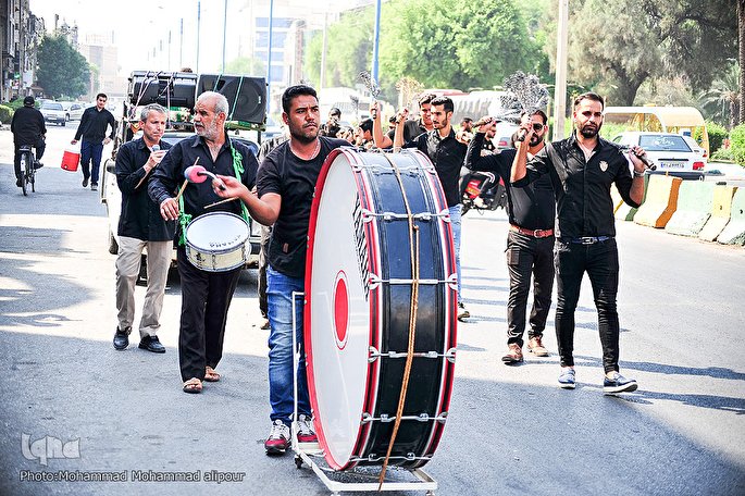 سوگواری مردم اهواز در اربعین امام حسین(ع)