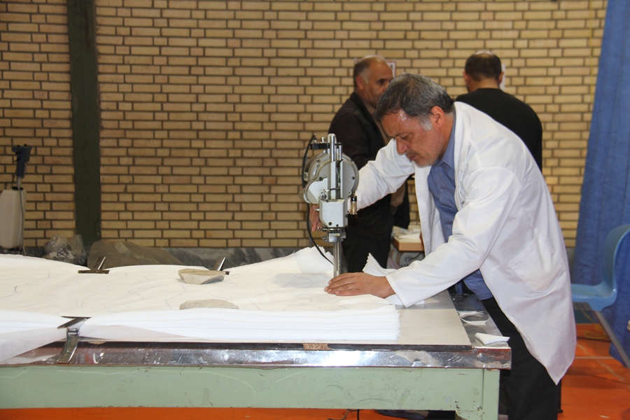 کارگاه مردمی تولید ماسک در فرخشهر