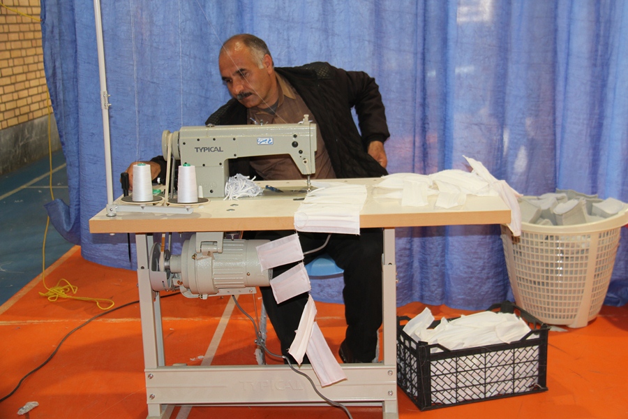 کارگاه مردمی تولید ماسک در فرخشهر