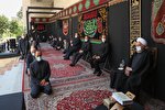 مراسم عزاداری حضرت اباعبدالله الحسین(ع) با حضور رئیس‌جمهور