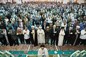 نماز عید سعید قربان در حرم کریمه اهل بیت