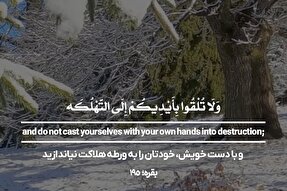 استوری‌موشن | خودتان را به ورطه هلاکت نیاندازید