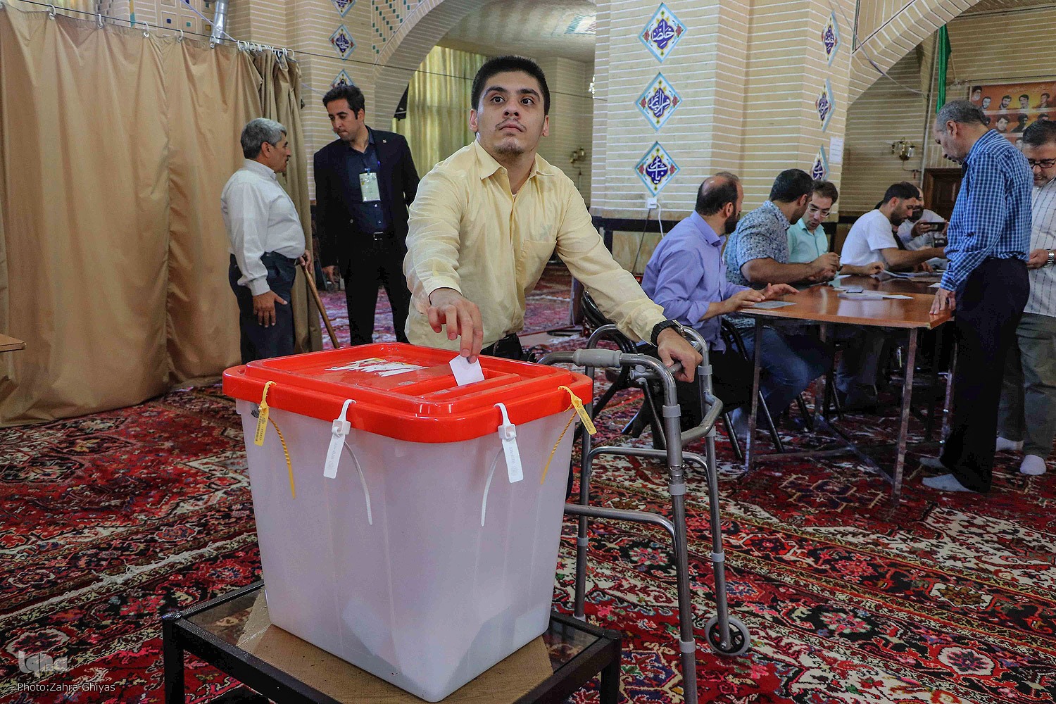 حضور گسترده معلولان تبریزی در انتخابات ریاست جمهوری‎