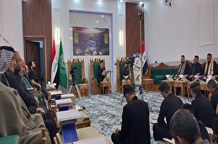 اجرای اولین محفل کاروان قرآنی اربعین در عراق + عکس