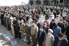 تشییع پیکر شهید سانحه کنارک در شهرکرد