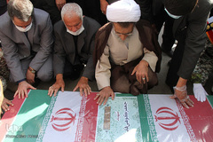 تشییع پیکر شهید سانحه کنارک در شهرکرد