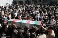 تشییع پیکر شهید سانحه کنارک در شهرکرد