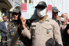 تشییع پیکر شهید سانحه کنارک در شهرکرد