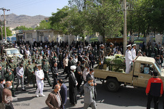 تشییع پیکر شهید سانحه کنارک در شهرکرد