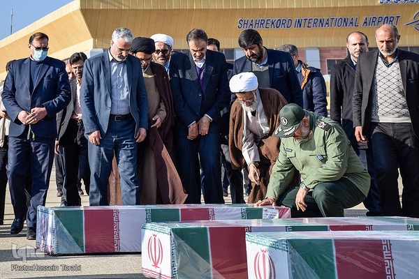 تشیع پیکر پنج شهید گمنام دوران دفاع مقدس