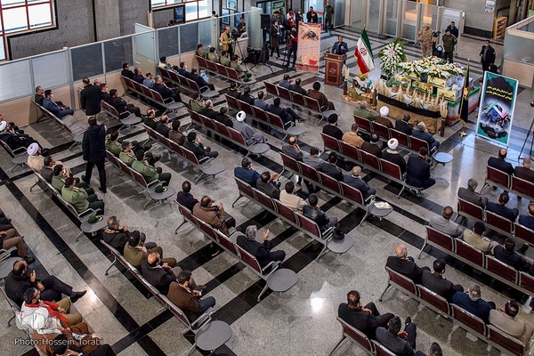 تشیع پیکر پنج شهید گمنام دوران دفاع مقدس