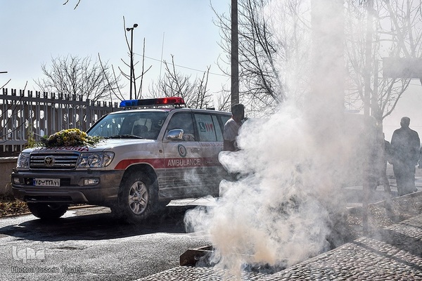 تشیع پیکر پنج شهید گمنام دوران دفاع مقدس
