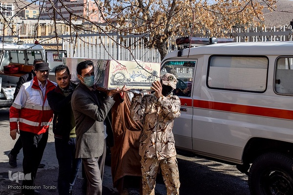 تشیع پیکر پنج شهید گمنام دوران دفاع مقدس