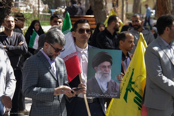 حماسه‌سازی مردم چهارمحال و بختیاری در روز قدس‎