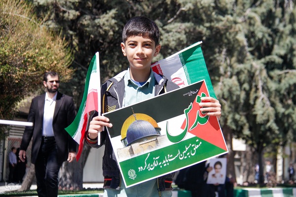 حماسه‌سازی مردم چهارمحال و بختیاری در روز قدس‎