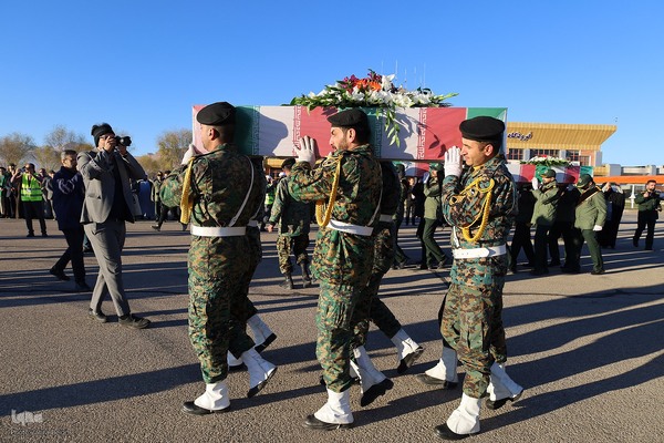 استقبال از پیکر شهدای گمنام در شهرکرد‎