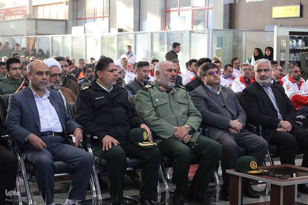 استقبال از پیکر شهدای گمنام در شهرکرد‎