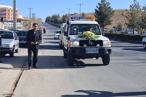 استقبال از پیکر شهدای گمنام در شهرکرد‎